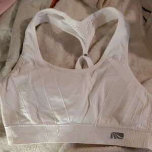 Women's White Sports Bra